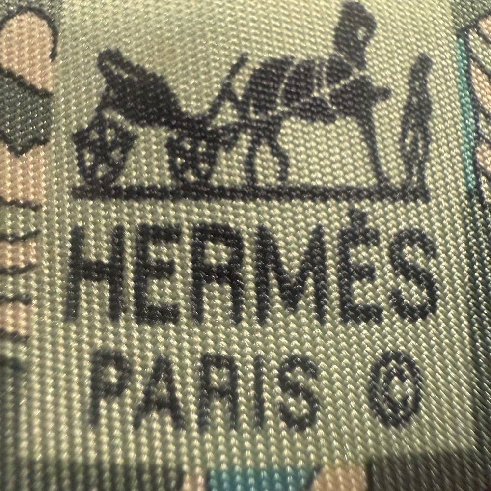 HERMES Equestrian Silk Tie - Picture 4 of 5
